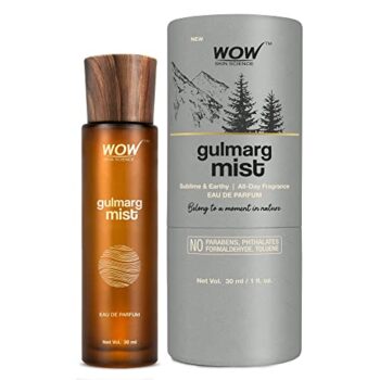 WOW Skin Science Eau De Parfum Gulmarg Mist - Sublime And Earthy All Day Fragrance - Long Lasting & Unisex Perfume (30mL)