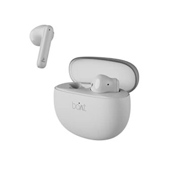 boAt Airdopes 141 Pro True Wireless in Ear Earbuds with 45H Playtime, Quad Mics Enx Tech, 12mm Drivers, ASAP Charge, Beast Mode for Gaming & BT v5.3(Siberian White)