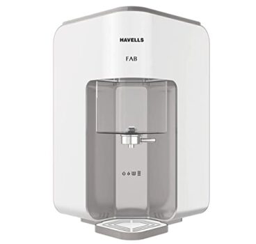 Havells FAB Absoulety Safe RO + UV Water Purifer, GHWRHFB015, Beige & White
