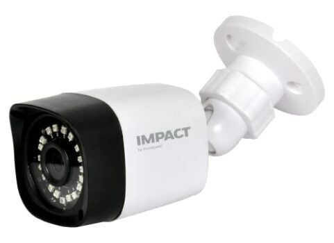 Impact by Honeywell 2MP Bullet CCTV Camera I 1080P real time high resolution AHD Wired Outdoor Camera I6MM Fixed Lens Up to 20M IR Distance ISoft OSD Controller I Made In India I Plastic Housing-White